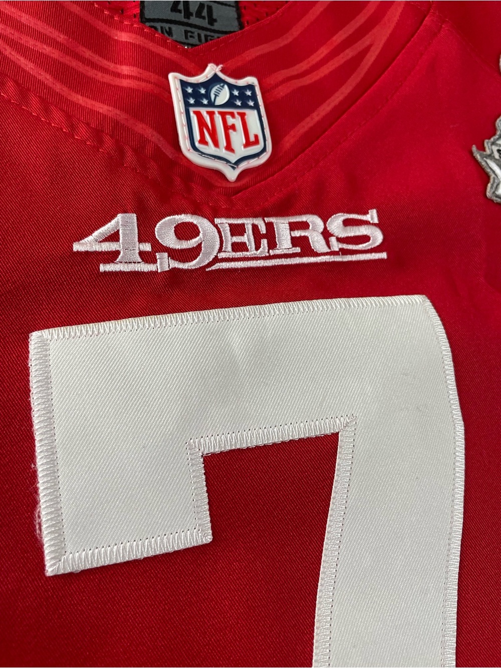 San Francisco 49ers Kaepernick #7 Jersey Men’s 44
Size: 44 (Large)
Pit to pit a - Picture 6 of 16
